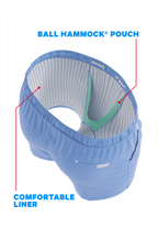 The Belly Flop | Blue and Green Ball Hammock® Pouch 8" Swim Trunks - Shinesty