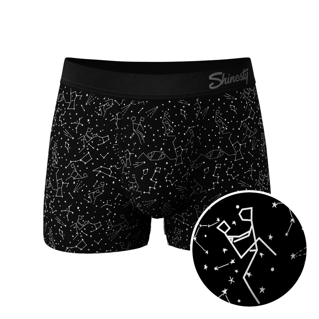 The Big Bang | Glow In The Dark Constellation Ball Hammock® Pouch Trunks Underwear - Shinesty