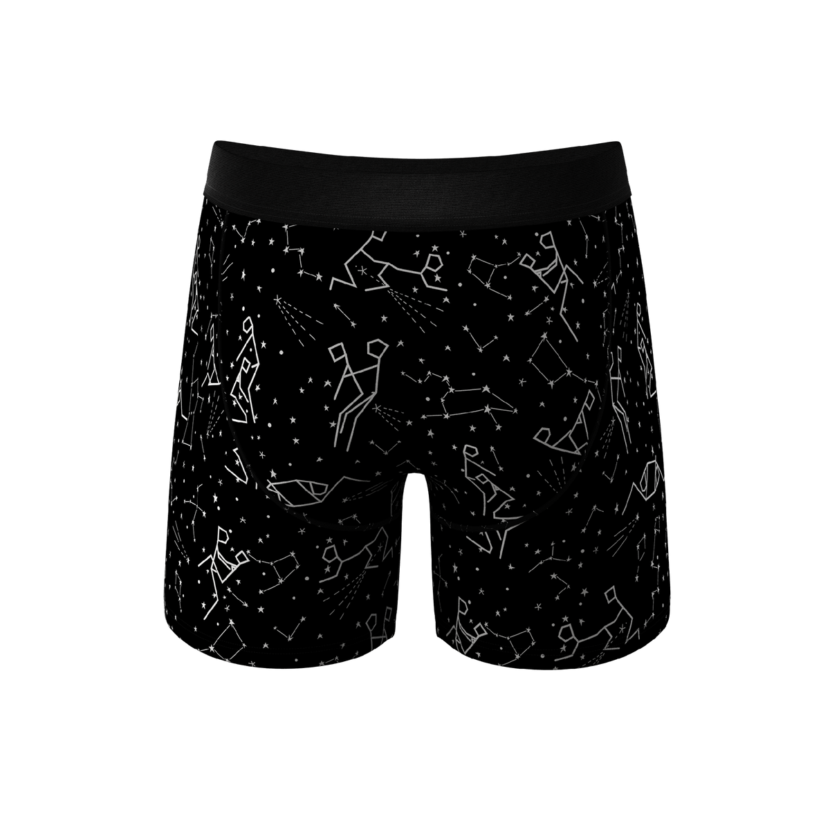 The Big Bang | Glow In The Dark Constellation Ball Hammock® Pouch Underwear With Fly - Shinesty
