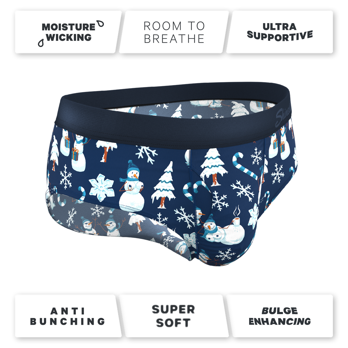 The Big Blizzard | Naughty Snowmen Ball Hammock® Pouch Underwear Briefs - Shinesty