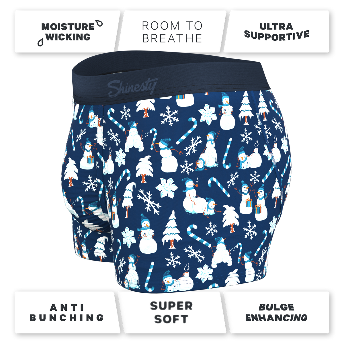The Big Blizzard | Naughty Snowmen Ball Hammock® Pouch Trunks Underwear - Shinesty
