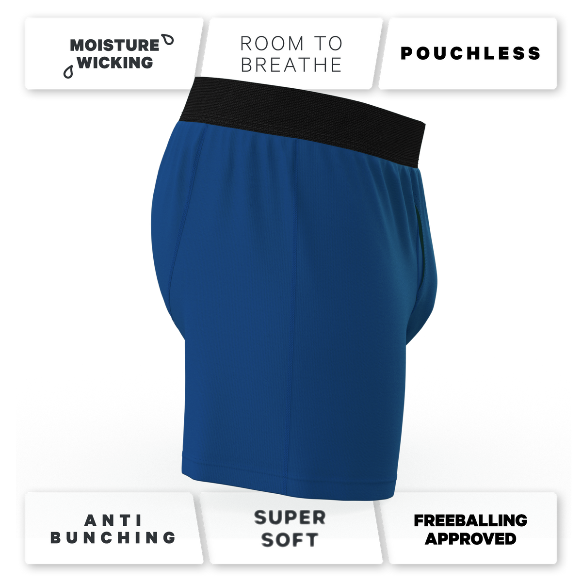The Big Blue | Navy Boxers - Shinesty