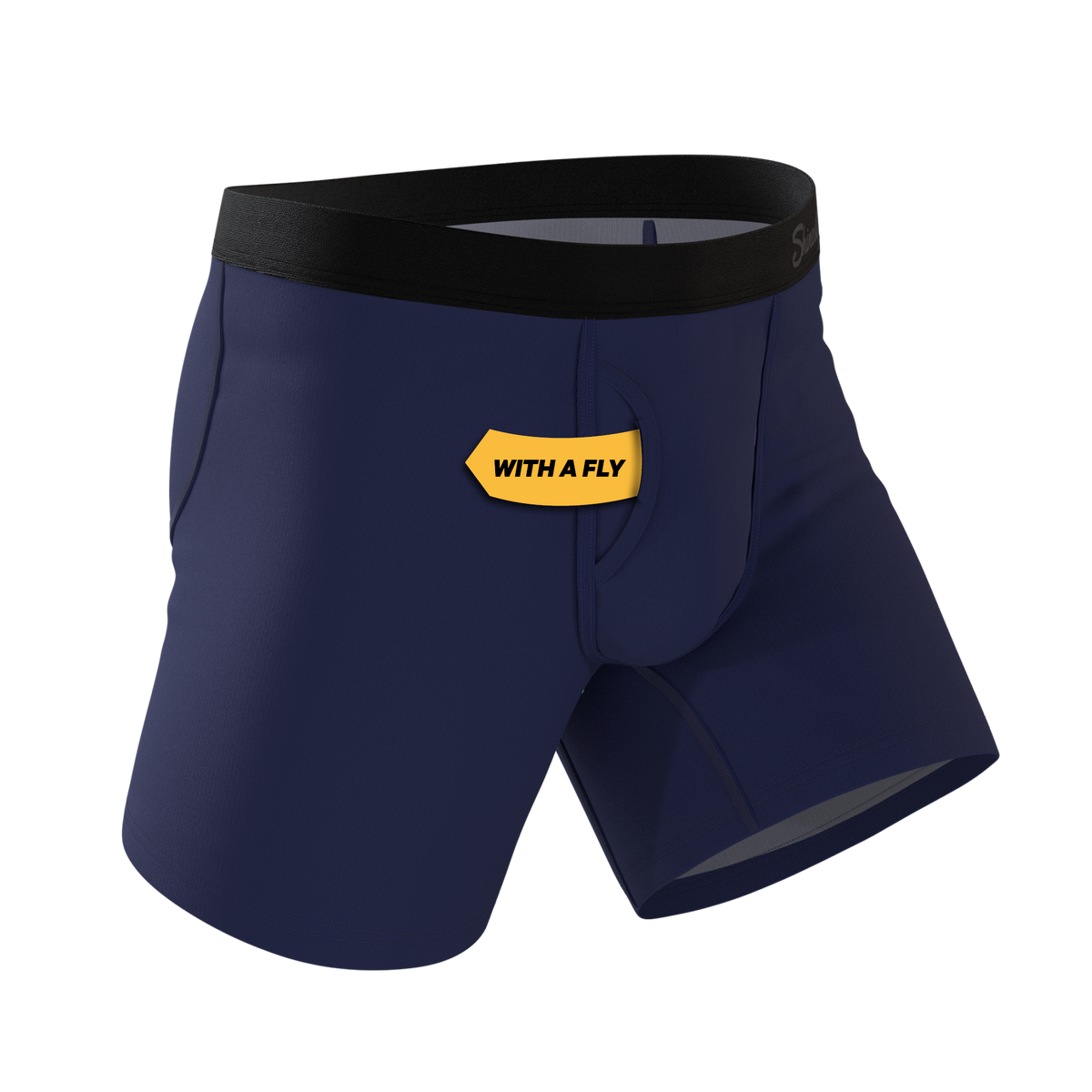 The Big Blue | Navy Ball Hammock® Pouch Underwear With Fly - Shinesty