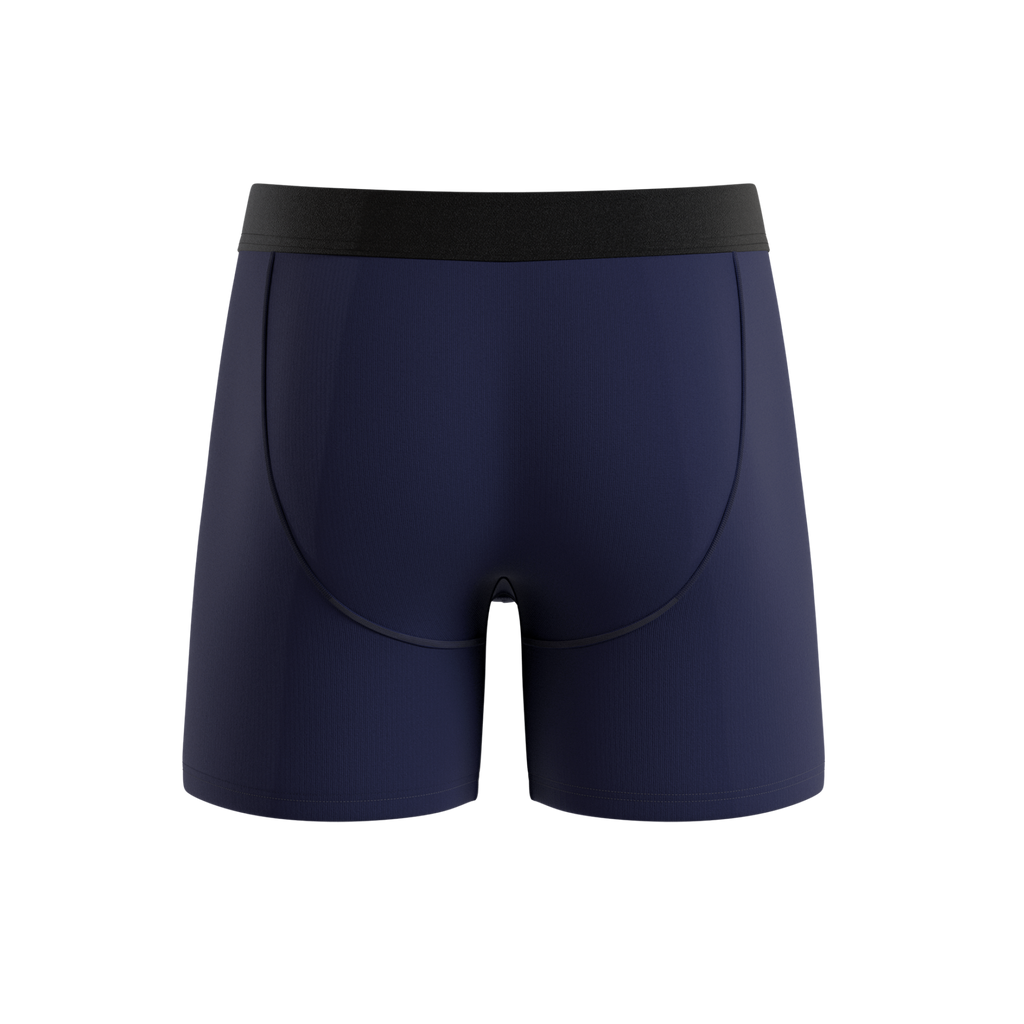 The Big Blue | Navy Ball Hammock® Pouch Underwear With Fly - Shinesty