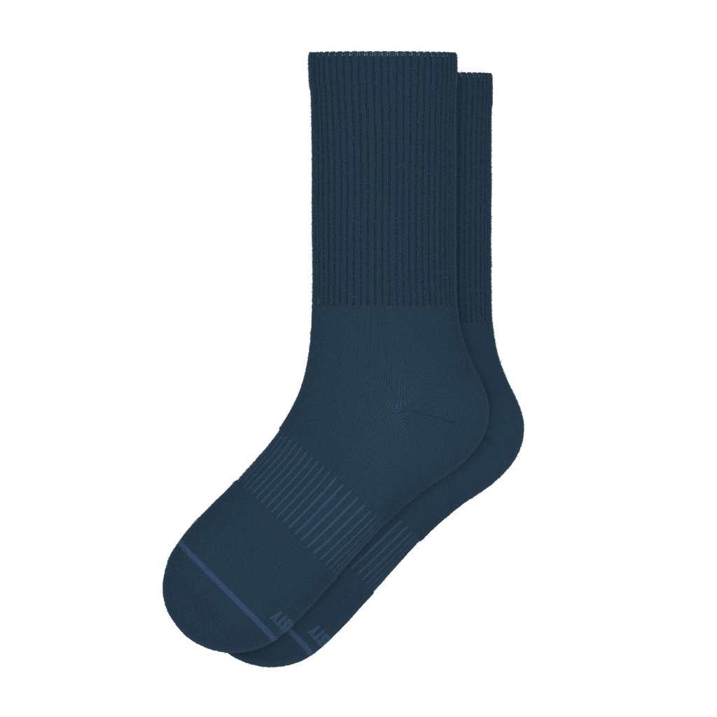 The Big Blue | Navy Heel Hammock™ Crew Socks - Shinesty