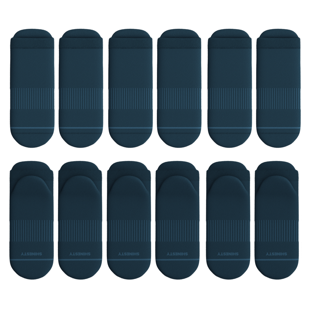 The Big Blue | Heel Hammock™ Ankle Socks 6 Pack - Shinesty