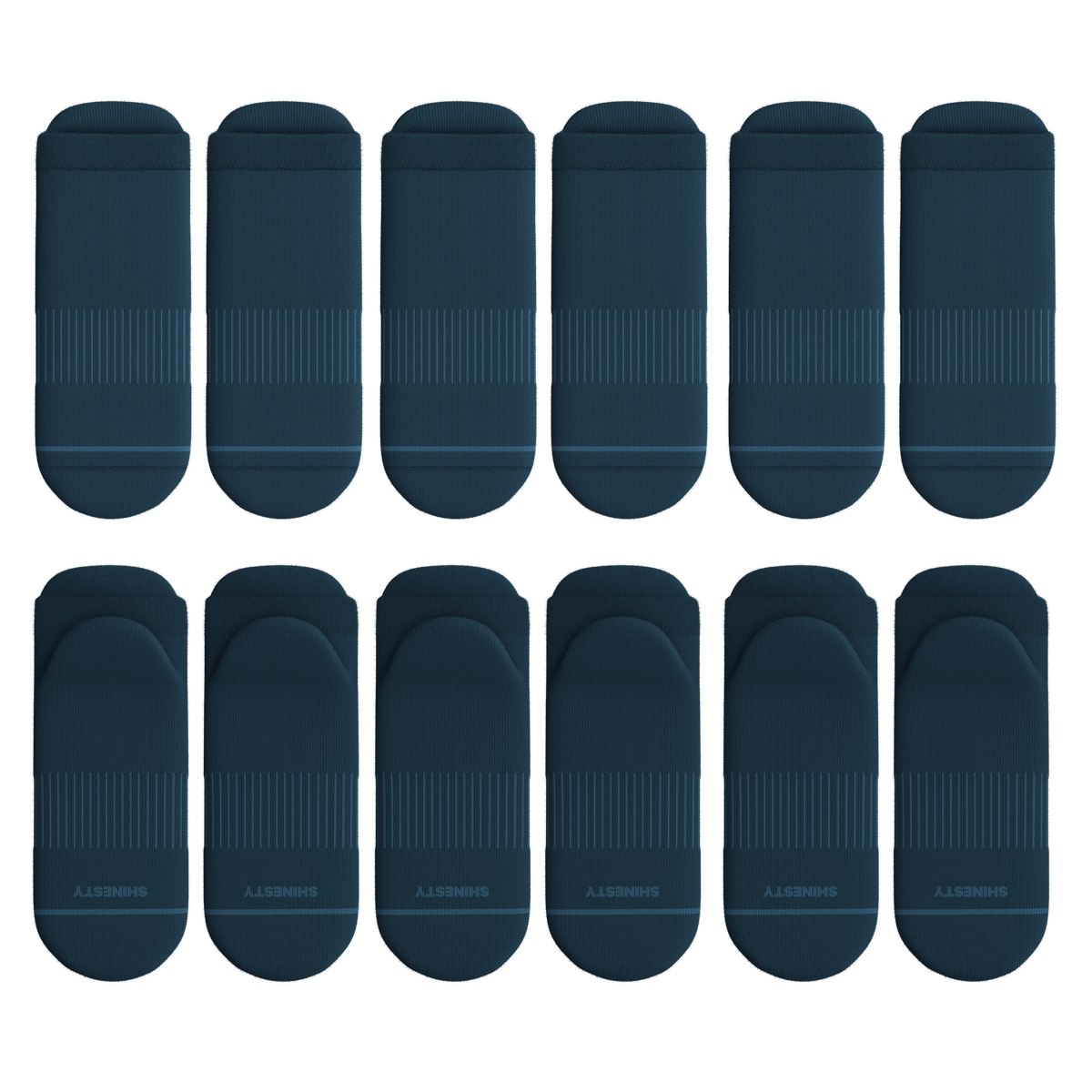 The Big Blue | Heel Hammock™ Ankle Socks 6 Pack - Shinesty