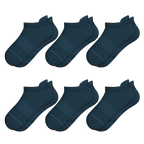 The Big Blue | Heel Hammock™ Ankle Socks 6 Pack - Shinesty