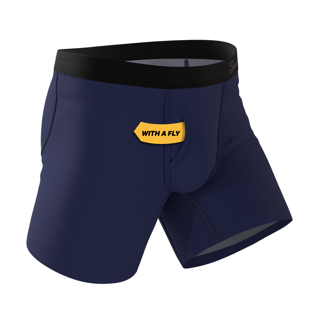 The Big Blue | Ball Hammock® Pouch Boxer Briefs with Fly 7 Pack - Shinesty