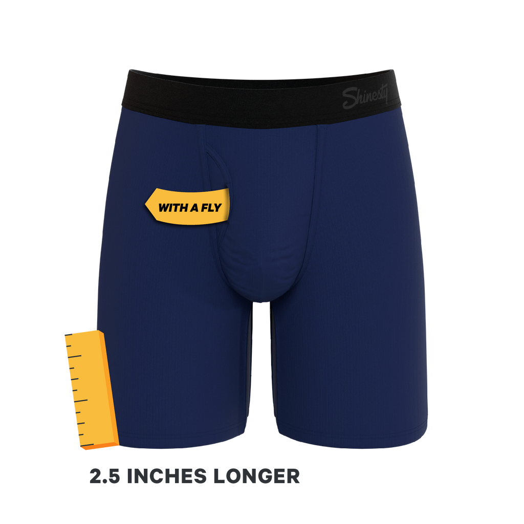 The Big Blue | Navy Ball Hammock® Boxer - Long Leg - Shinesty