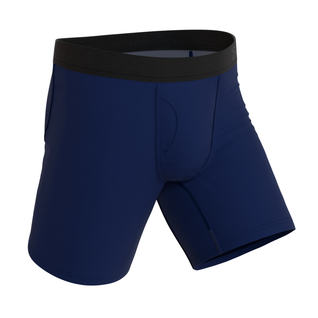The Big Blue | Navy Ball Hammock® Boxer - Long Leg - Shinesty