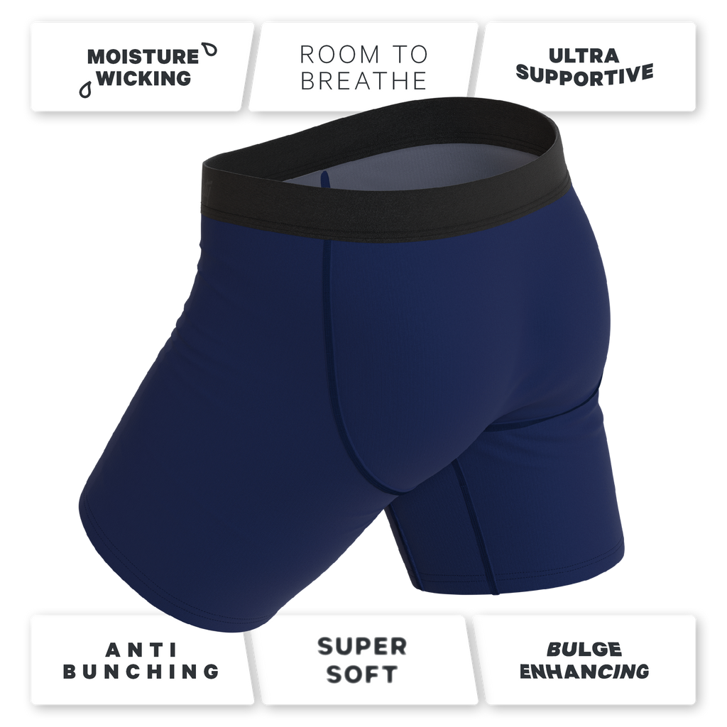 The Big Blue | Long Leg Ball Hammock® Pouch Underwear With Fly 7 Pack - Shinesty