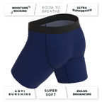 The Big Blue | Long Leg Ball Hammock® Pouch Underwear With Fly 7 Pack - Shinesty