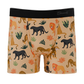 The Big Cat Conga | Safari Animals Youth Boxer Briefs - Shinesty