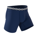 The Big Corbina Blue | La Matera x Shinesty Navy Ball Hammock® Pouch Underwear With Fly - Shinesty