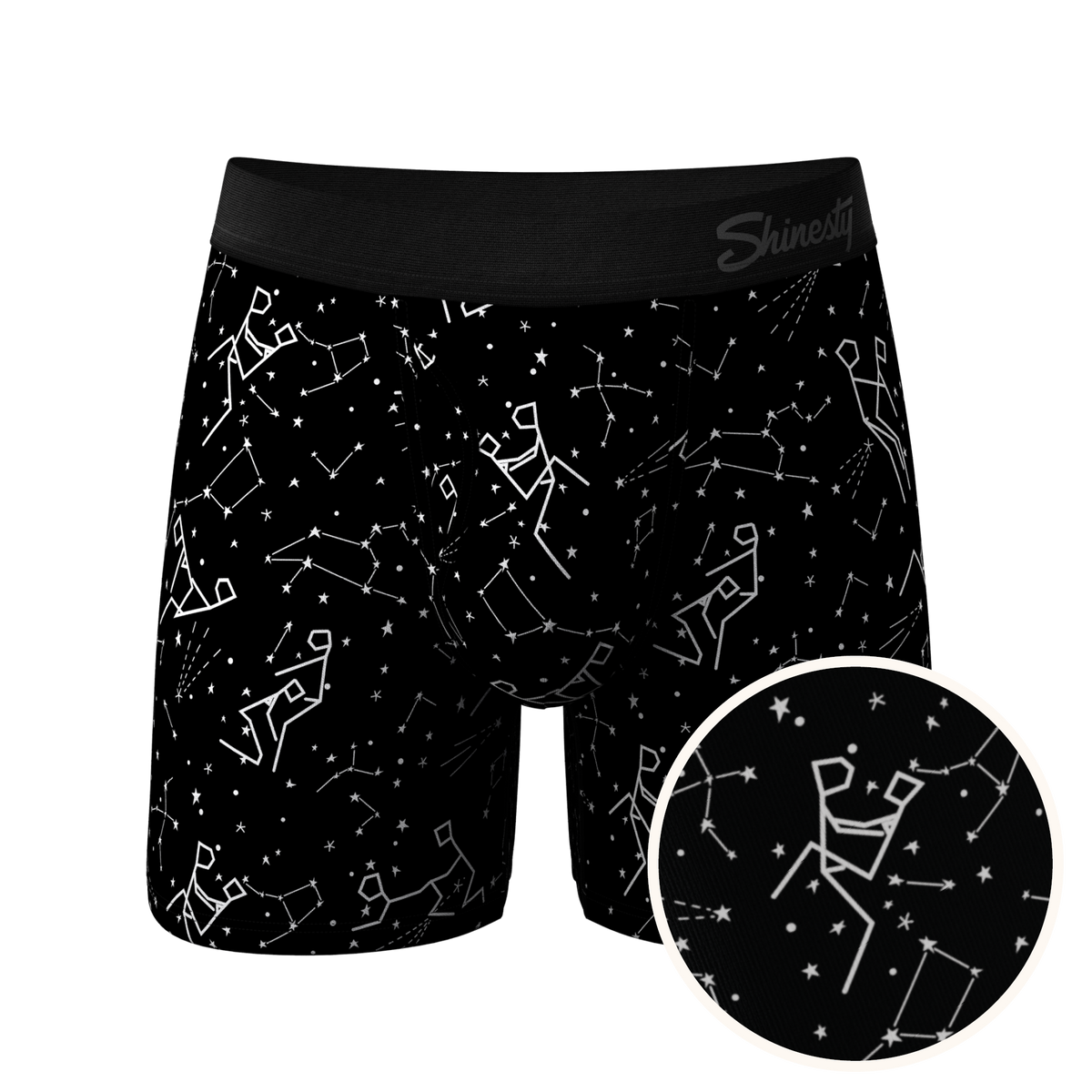 The Big Bang | Glow In The Dark Constellation Ball Hammock® Magnum Big Pouch Underwear - Shinesty