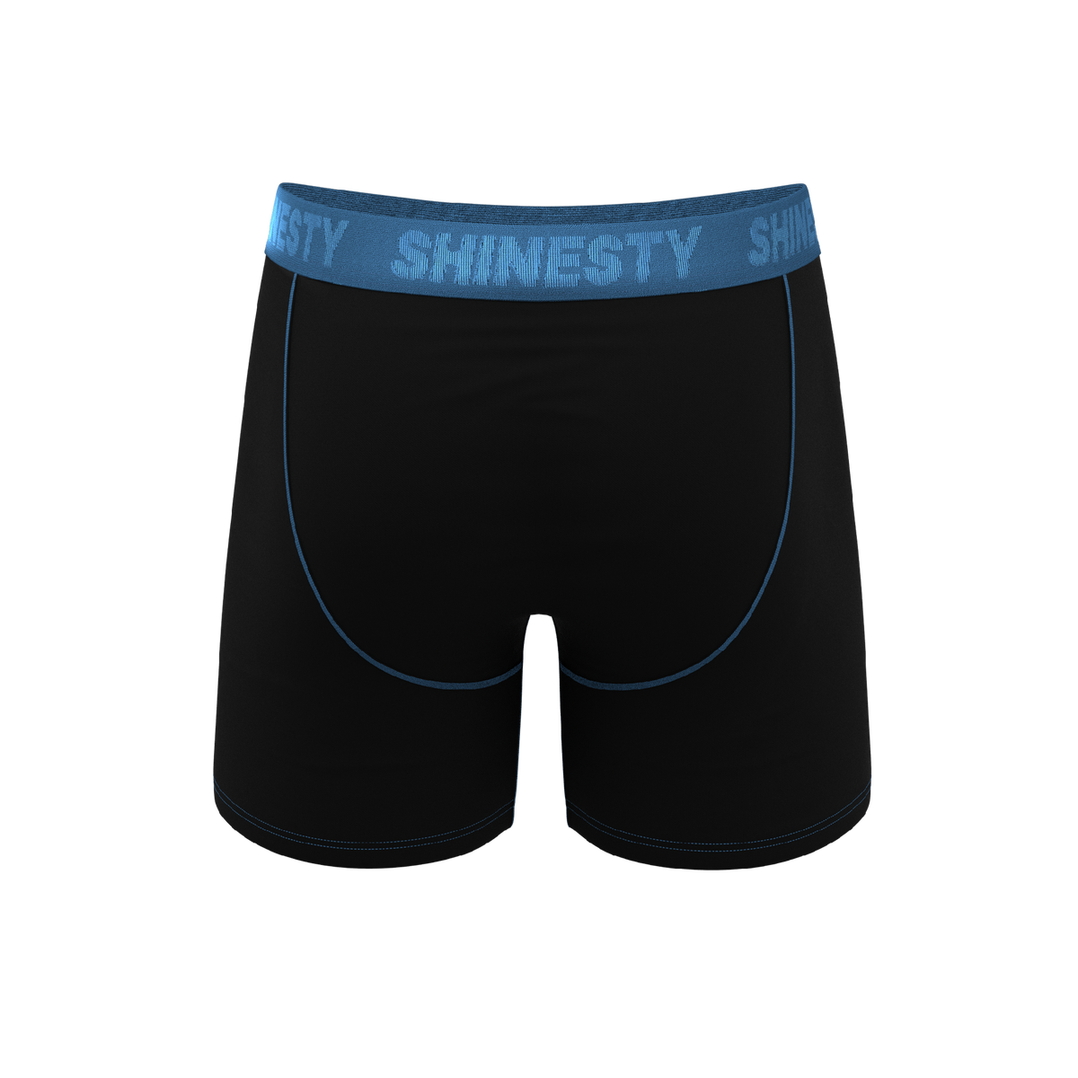 The Black Hole | Black and Blue Ball Hammock® Pouch Underwear With Fly - Shinesty