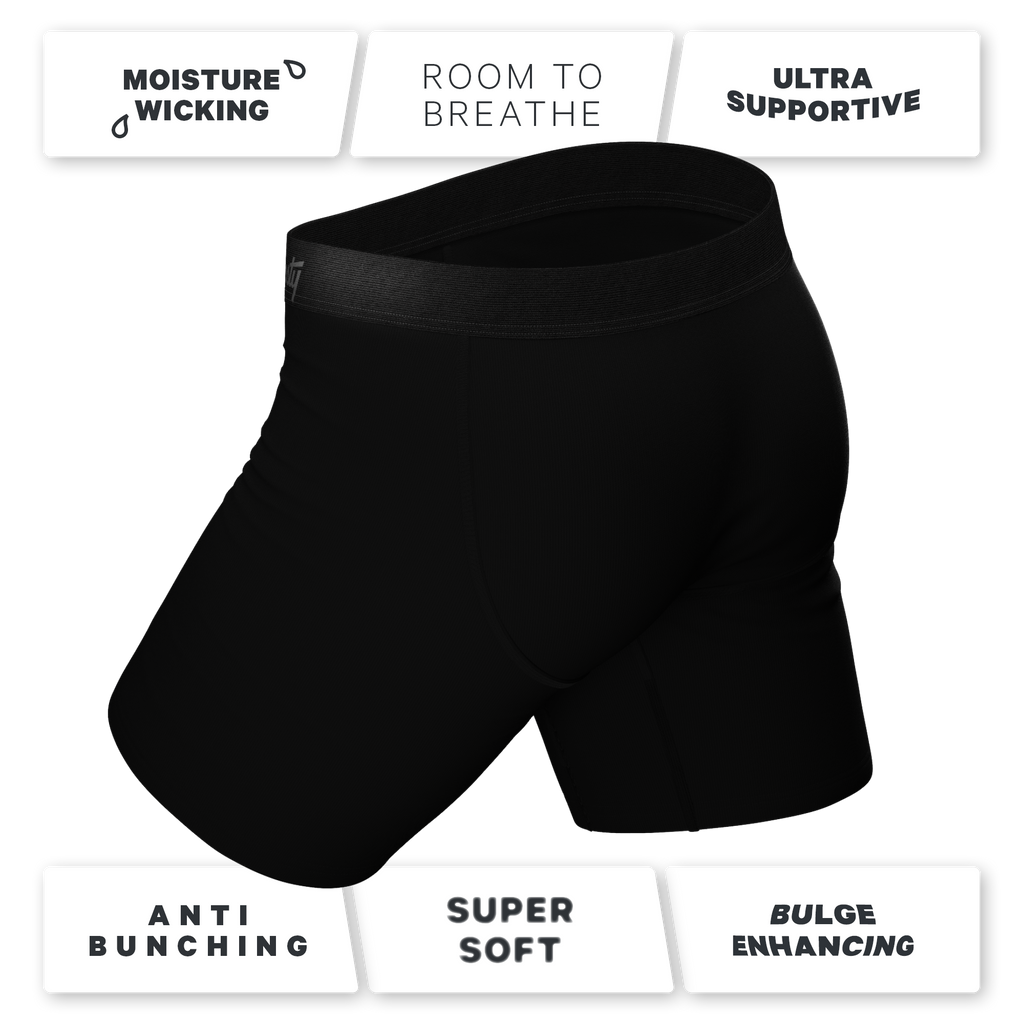 The Black Tie Wedding | Long Leg Ball Hammock® Pouch Boxers With Fly 3 Pack - Shinesty