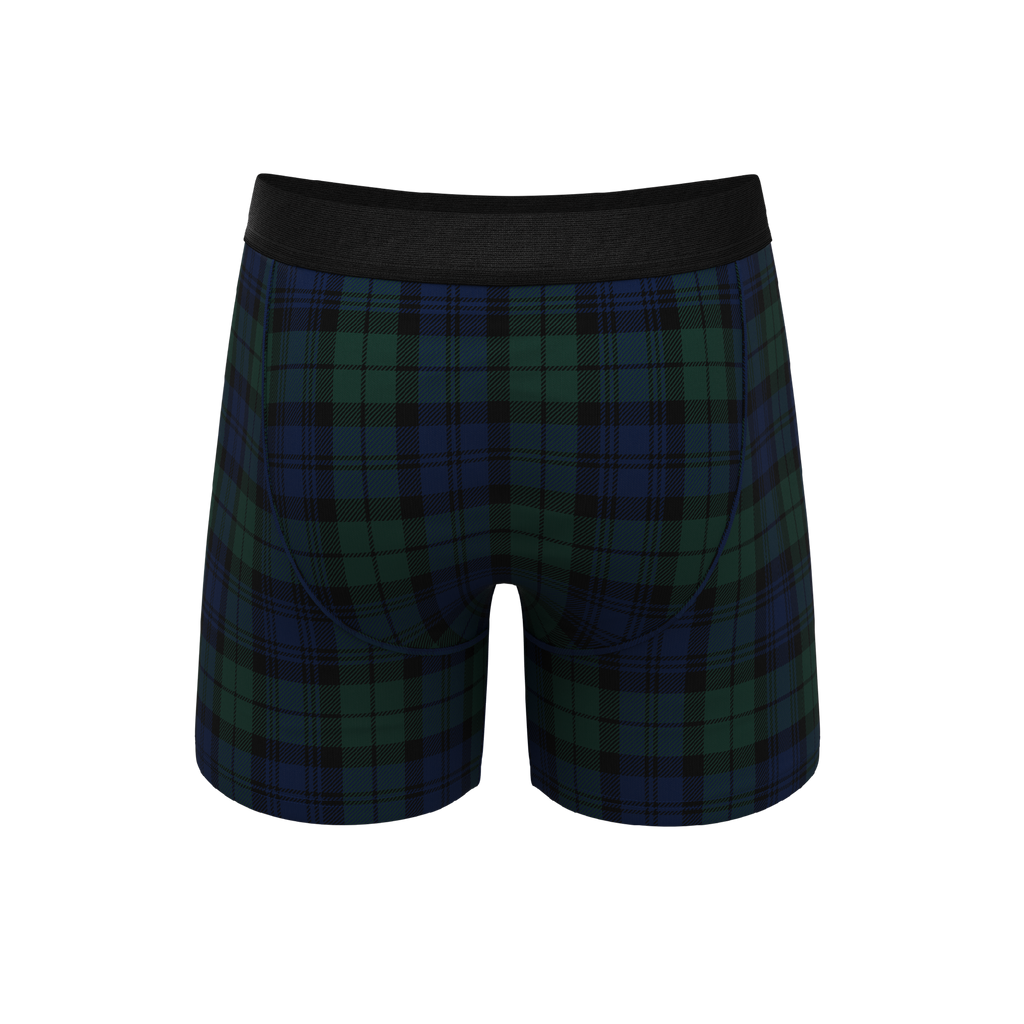The Black Watch | Tartan Plaid Ball Hammock® Pouch Underwear With Fly - Shinesty