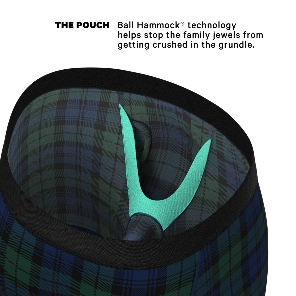 The Black Watch | Tartan Plaid Ball Hammock® Boxer - Long Leg - Shinesty