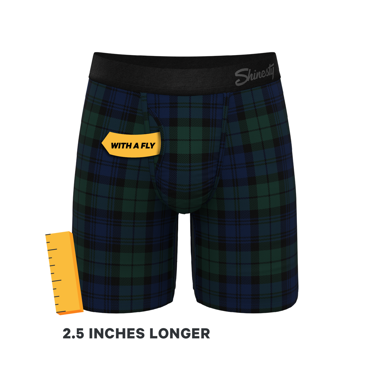 The Black Watch | Tartan Plaid Ball Hammock® Boxer - Long Leg - Shinesty