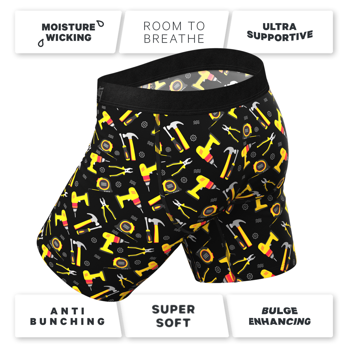 The Dad's Essentials Pack | Long Leg Ball Hammock® Pouch Underwear With Fly 3 Pack - Shinesty
