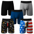 The Best Dad Pack | Long Leg Ball Hammock® Pouch Underwear With Fly 5 Pack - Shinesty