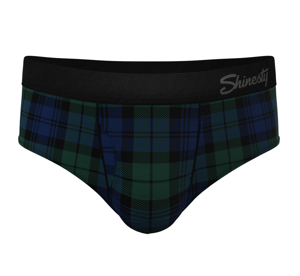 The Black Watch | Tartan Plaid Ball Hammock® Pouch Underwear Briefs - Shinesty