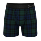 The Black Watch | Tartan Plaid Ball Hammock® Pouch Underwear With Fly - Shinesty