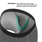 The Blackberry Bramble | Window Pane Ball Hammock® Pouch Underwear With Fly - Shinesty