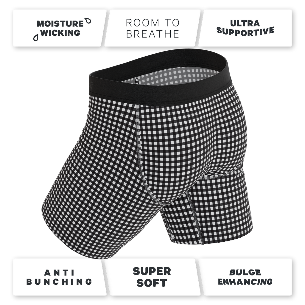 The Blackberry Bramble | Window Pane Ball Hammock® Boxer - Long Leg - Shinesty