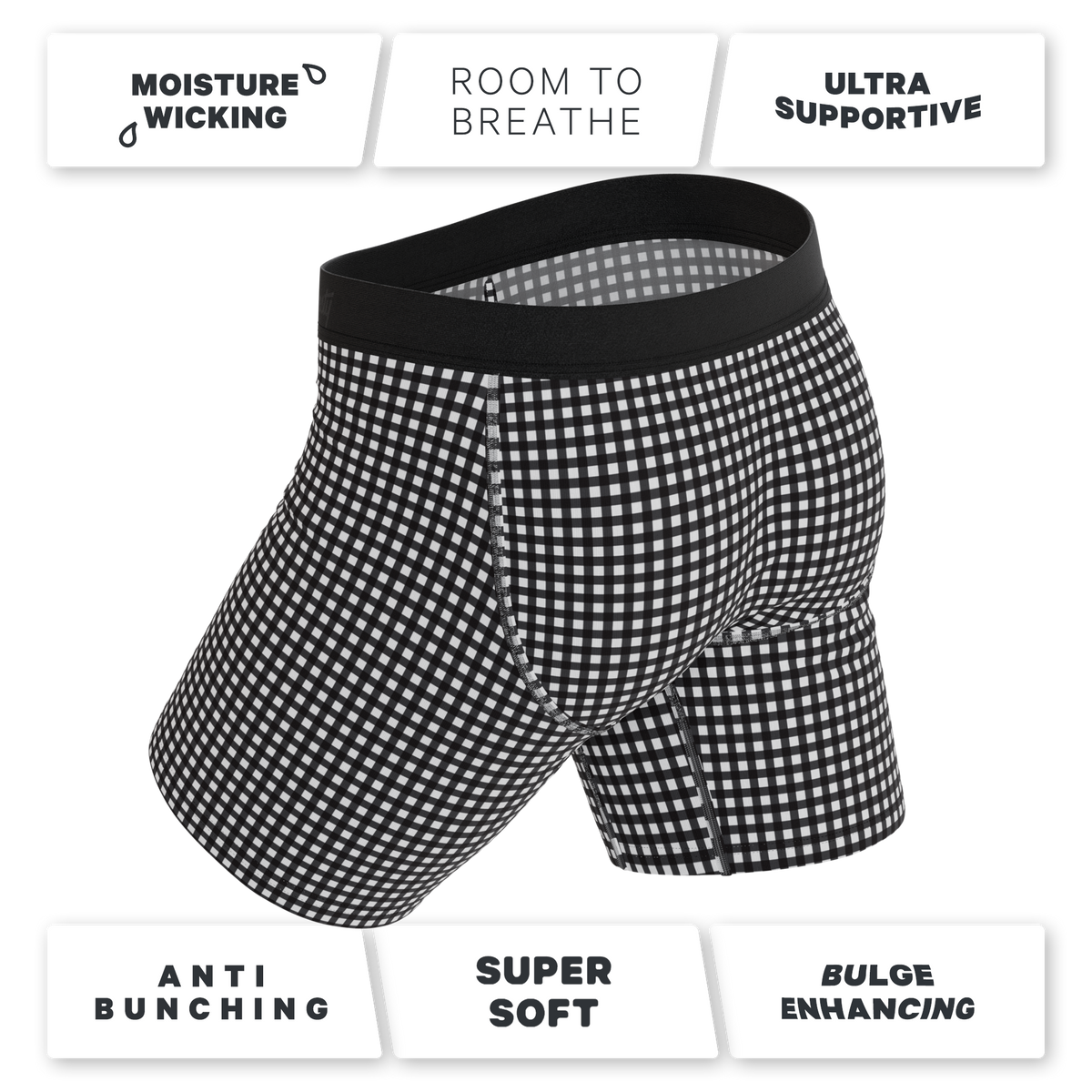 The Blackberry Bramble | Window Pane Ball Hammock® Boxer - Long Leg - Shinesty