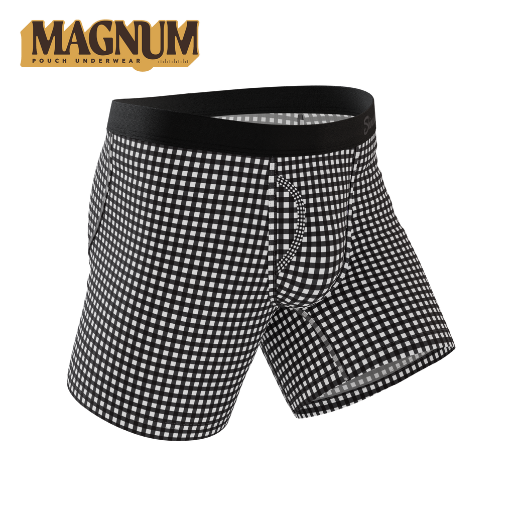 The Blackberry Bramble | Window Pane Ball Hammock® Magnum Big Pouch Underwear - Shinesty