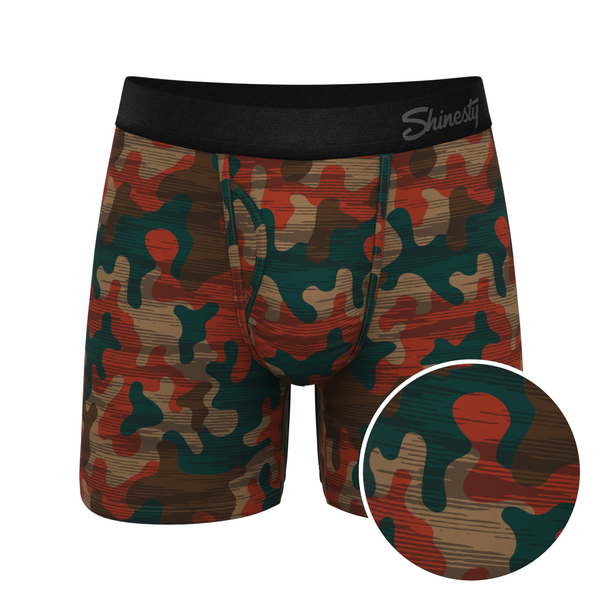 The Blend In | Earthy Camouflage Ball Hammock® Pouch Underwear With Fly - Shinesty