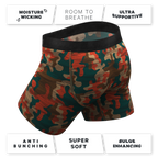 The Blend In | Earthy Camouflage Ball Hammock® Pouch Underwear With Fly - Shinesty
