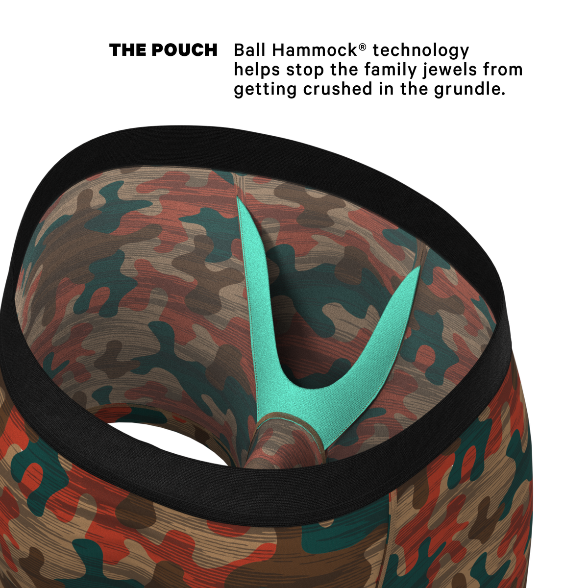 The Blend In | Earthy Camouflage Ball Hammock® Pouch Underwear - Shinesty