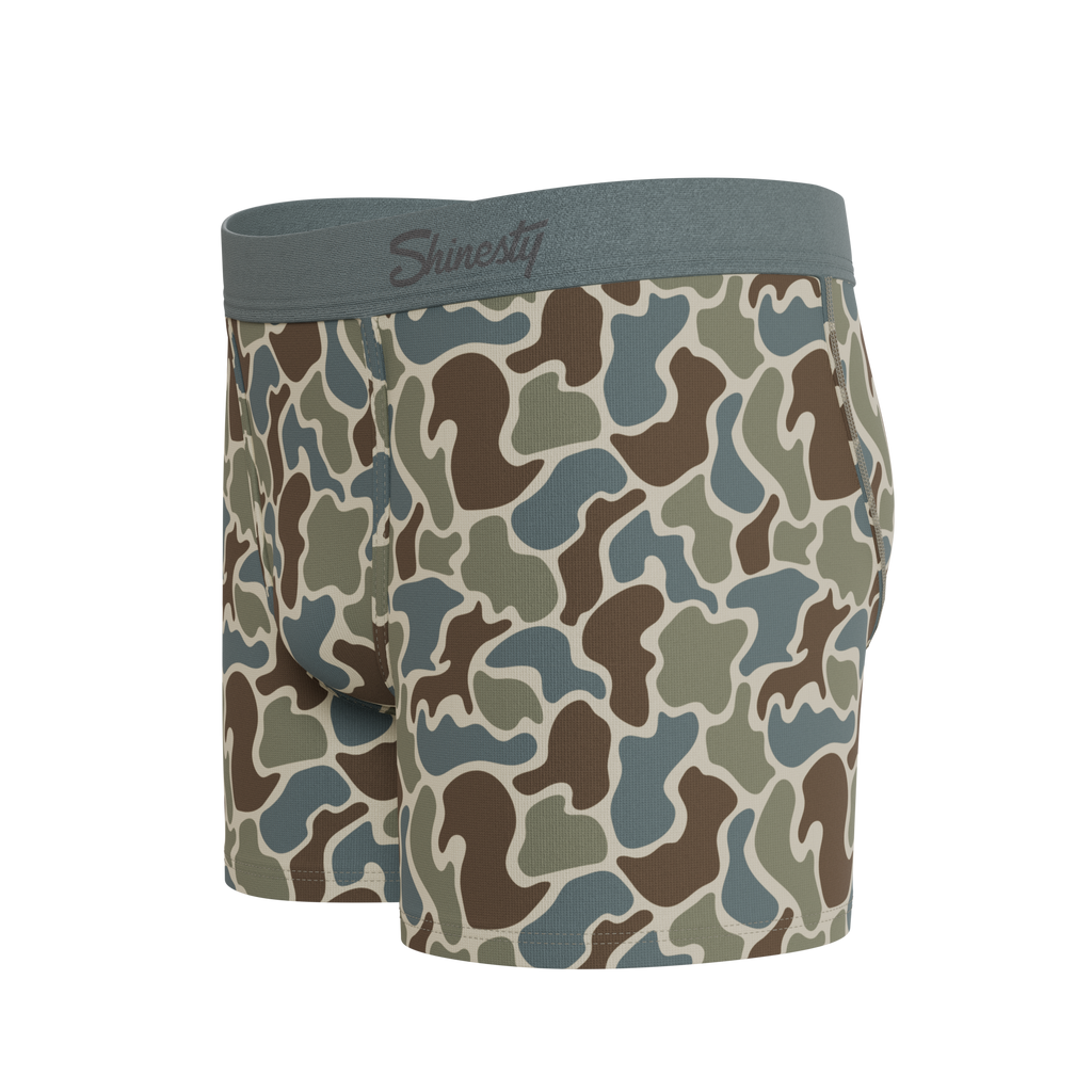 The Blender | Grey Duck Camo Youth Boxer Briefs - Shinesty
