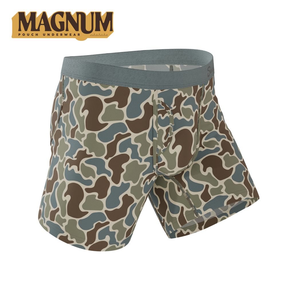 The Blender | Grey Duck Camo Ball Hammock® Magnum Big Pouch Underwear - Shinesty