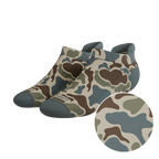 The Blender | Grey Duck Camo Heel Hammock™ Ankle Socks - Shinesty