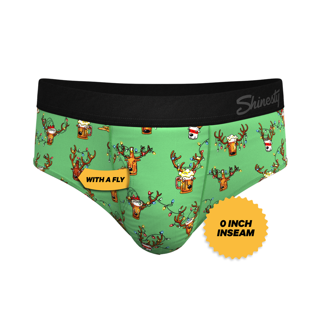 The Blitzened | Reindeer Beer Ball Hammock® Pouch Underwear Briefs - Shinesty