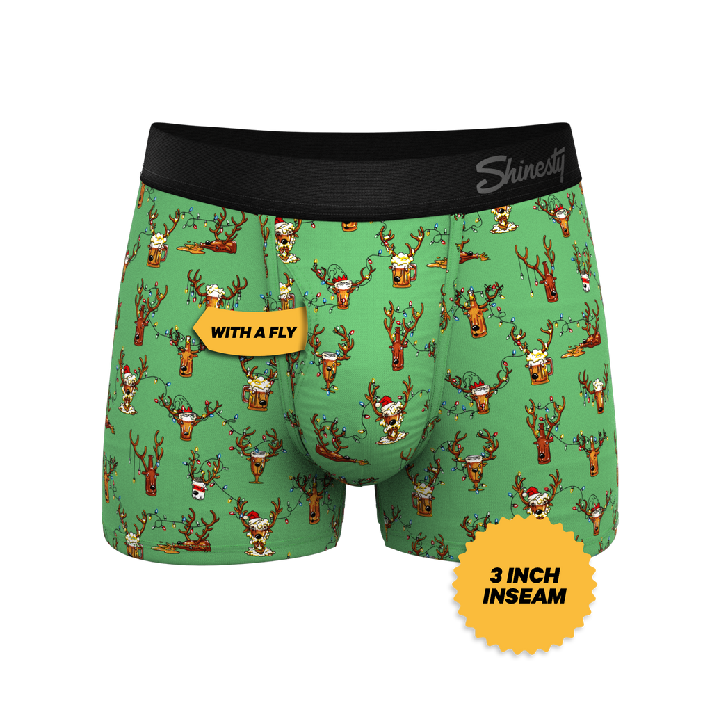 The Blitzened | Reindeer Beer Ball Hammock® Pouch Trunks Underwear - Shinesty
