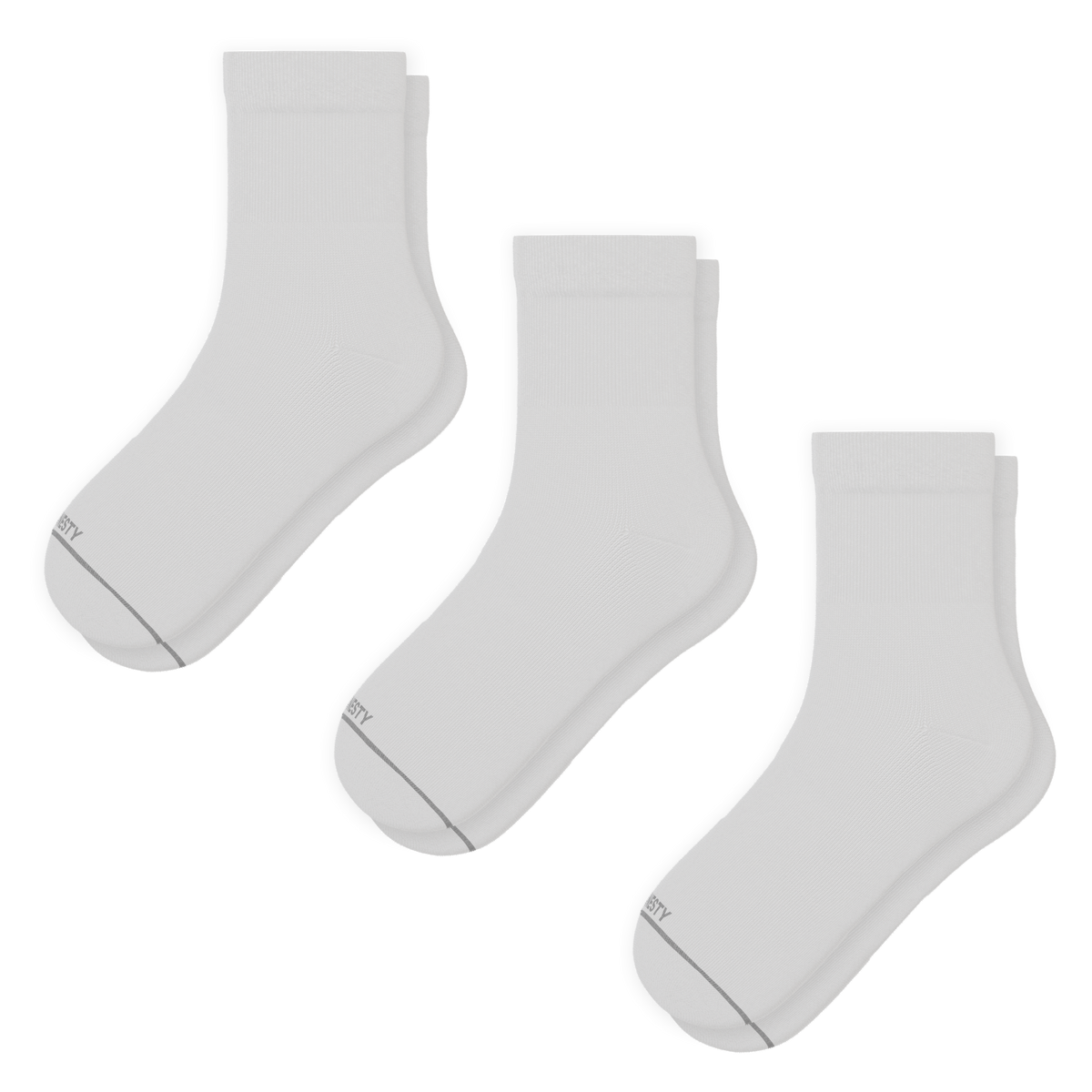 The Blizzard | Heel Hammock™ Quarter Crew Socks 3 Pack - Shinesty