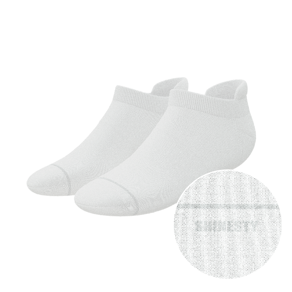 The Blizzard | Plain White Heel Hammock™ Ankle Socks - Shinesty