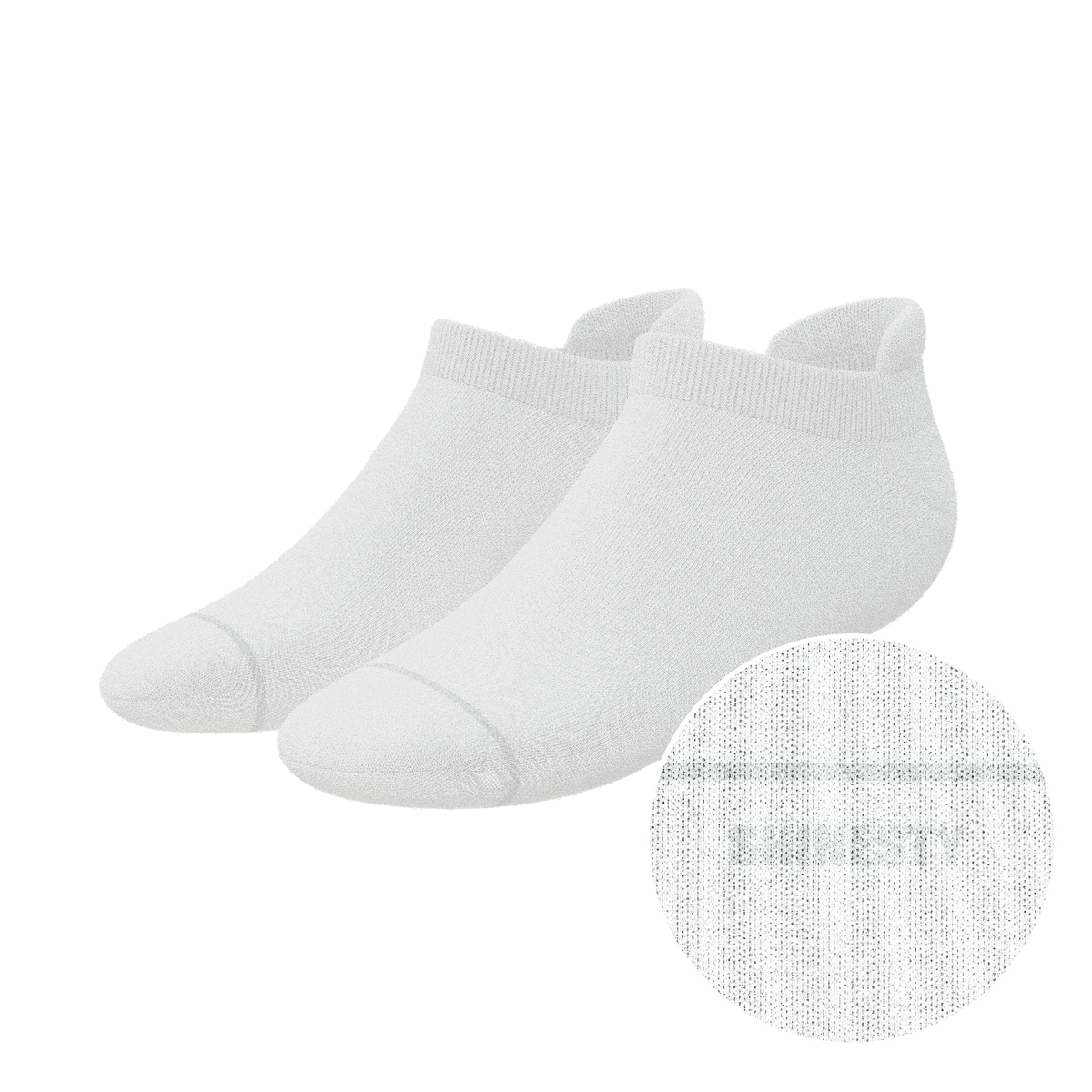 The Blizzard | Plain White Heel Hammock™ Ankle Socks - Shinesty