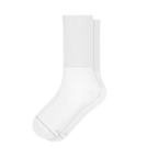 The Blizzard | Plain White Heel Hammock™ Crew Socks - Shinesty