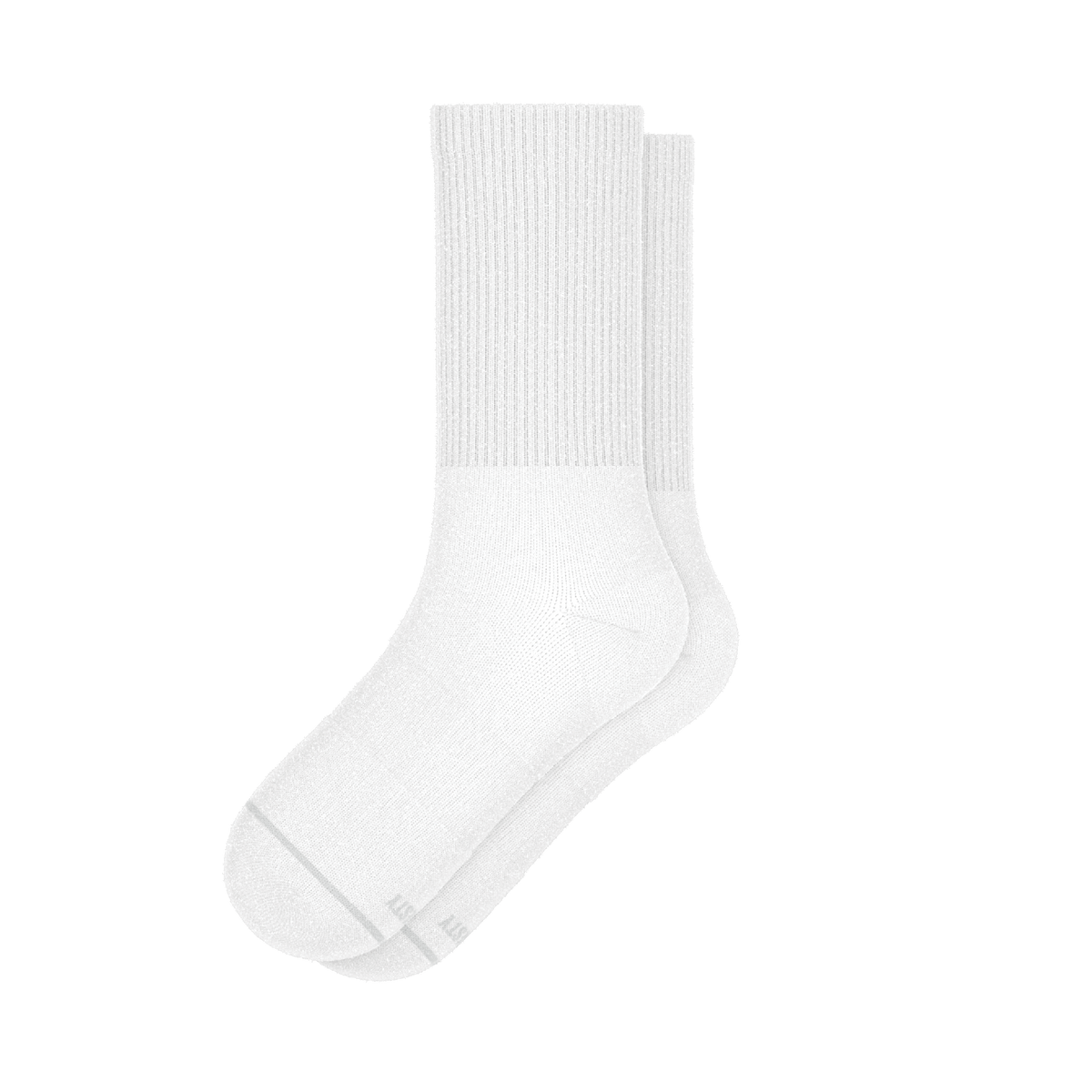 The Blizzard | Plain White Heel Hammock™ Crew Socks - Shinesty