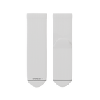The Blizzard | Plain White Heel Hammock™ Quarter Crew Socks - Shinesty