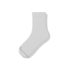 The Blizzard | Plain White Heel Hammock™ Quarter Crew Socks - Shinesty