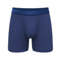 The Bloom Moon | Tonal Navy Ball Hammock® Pouch Underwear With Fly - Shinesty