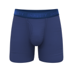 The Bloom Moon | Tonal Navy Ball Hammock® Pouch Underwear With Fly - Shinesty